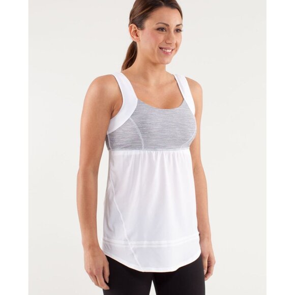lululemon athletica Tops - Lululemon Run: Chase Me Tank Grey Size 4